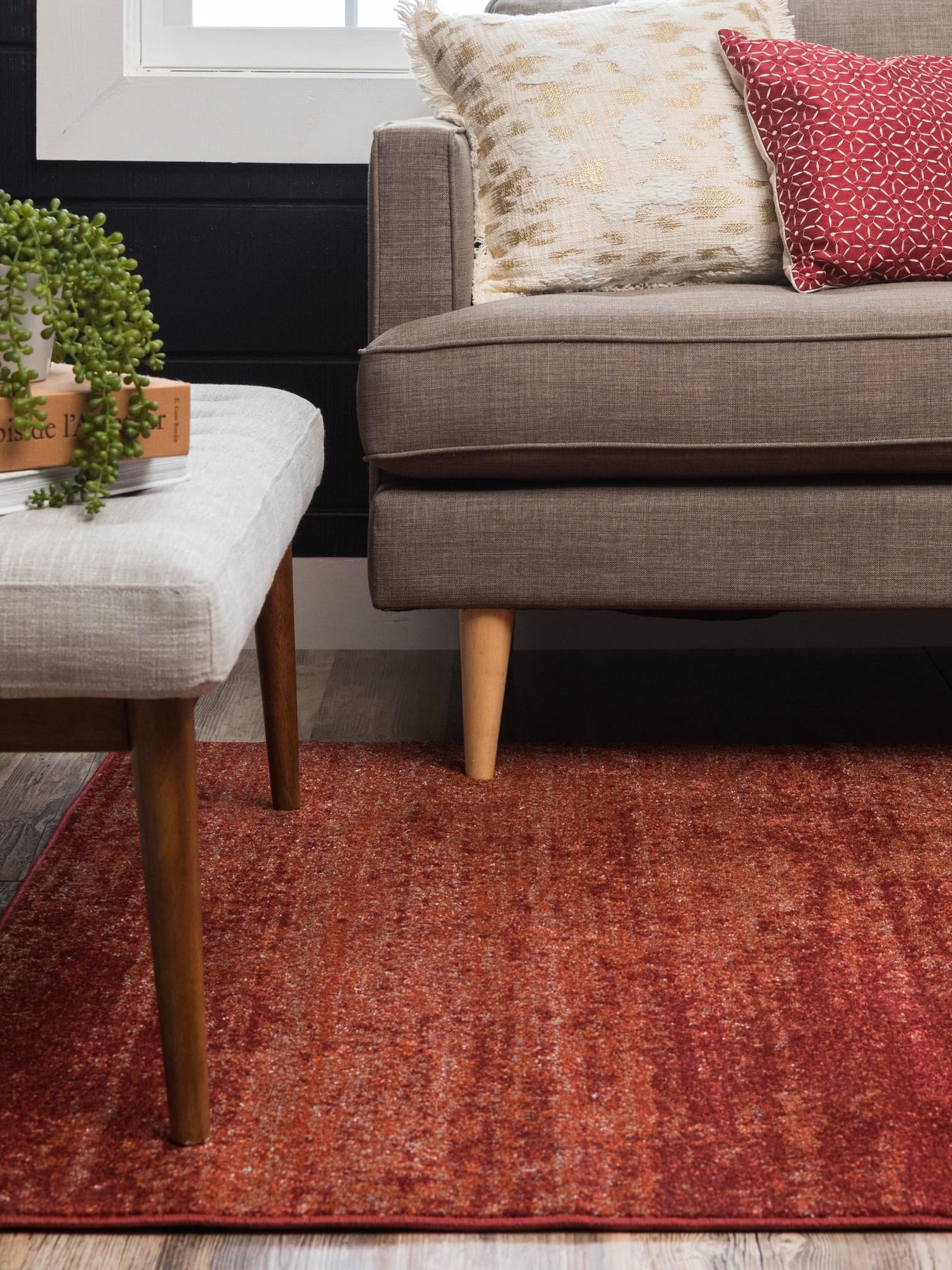 Terracotta 2' x 3' 1 Del Mar Rectangle Area Rug 100% Polypropylene Easy Clean Stain Resistant Vivid Modern Carpet Mat for Home Decor Interior Designing for Sale at Rug Engine