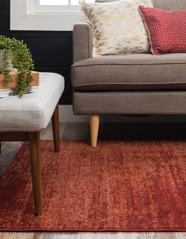 Terracotta 7' 10 x 11' Del Mar Rectangle Area Rug 100% Polypropylene Easy Clean Stain Resistant Vivid Modern Carpet Mat for Home Decor Interior Designing for Sale at Rug Engine