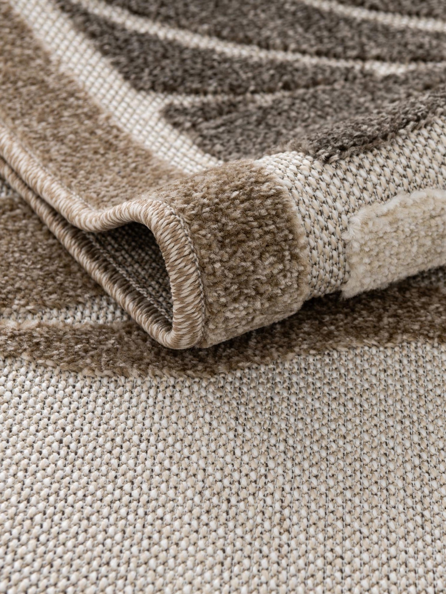 Beige 4' 1 x 6' 1 Outdoor Botanical Rectangle Area Rug Weather Resistant for Patio, Deck, Terrace, Balcony, Porch Polypropylene Garden Floral Tropical Carpet for Sale at Rug Engine