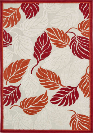 Terracotta 7' x 10' Outdoor Botanical Rectangle Rug