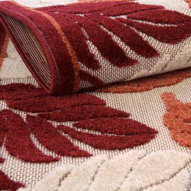 Terracotta 5' x 8' Outdoor Botanical Rectangle Rug