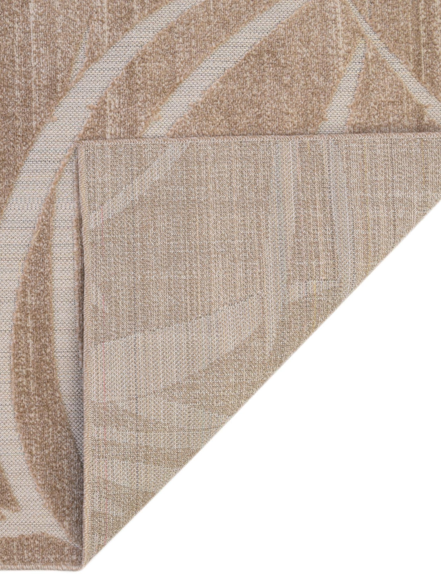Beige 4' 1 x 6' 1 Outdoor Botanical Rectangle Area Rug Weather Resistant for Patio, Deck, Terrace, Balcony, Porch Polypropylene Garden Floral Tropical Carpet for Sale at Rug Engine