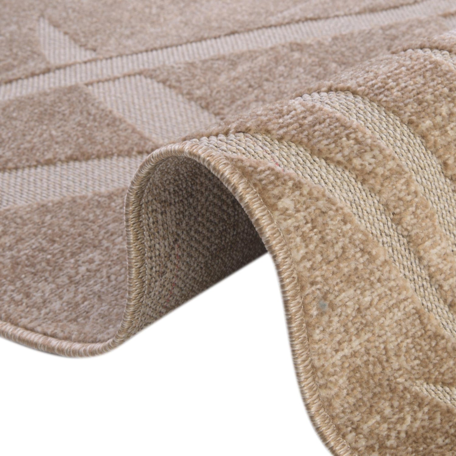 Beige 4' 1 x 6' 1 Outdoor Botanical Rectangle Area Rug Weather Resistant for Patio, Deck, Terrace, Balcony, Porch Polypropylene Garden Floral Tropical Carpet for Sale at Rug Engine