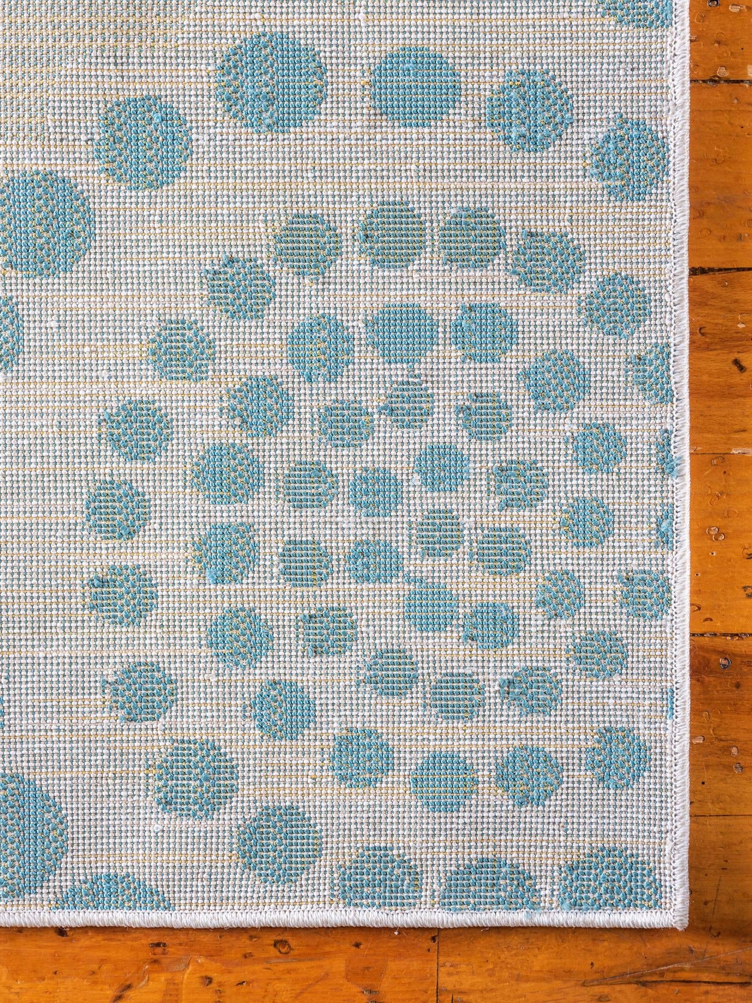 Cream 4' 1 x 6' 1 Outdoor Modern Rectangle Area Rug Weather Resistant for Patio, Deck, Terrace, Balcony, Porch 100% Polypropylene Modern Outside Carpet for Sale at Rug Engine