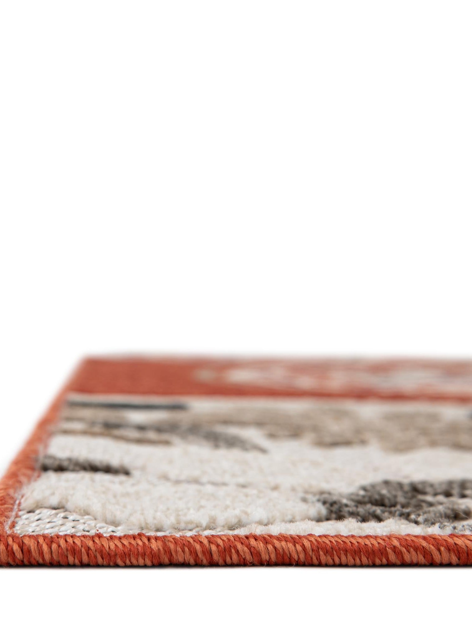 Terracotta 5' x 8' Outdoor Modern Rectangle Area Rug Weather Resistant for Patio, Deck, Terrace, Balcony, Porch 100% Polypropylene Modern Outside Carpet for Sale at Rug Engine