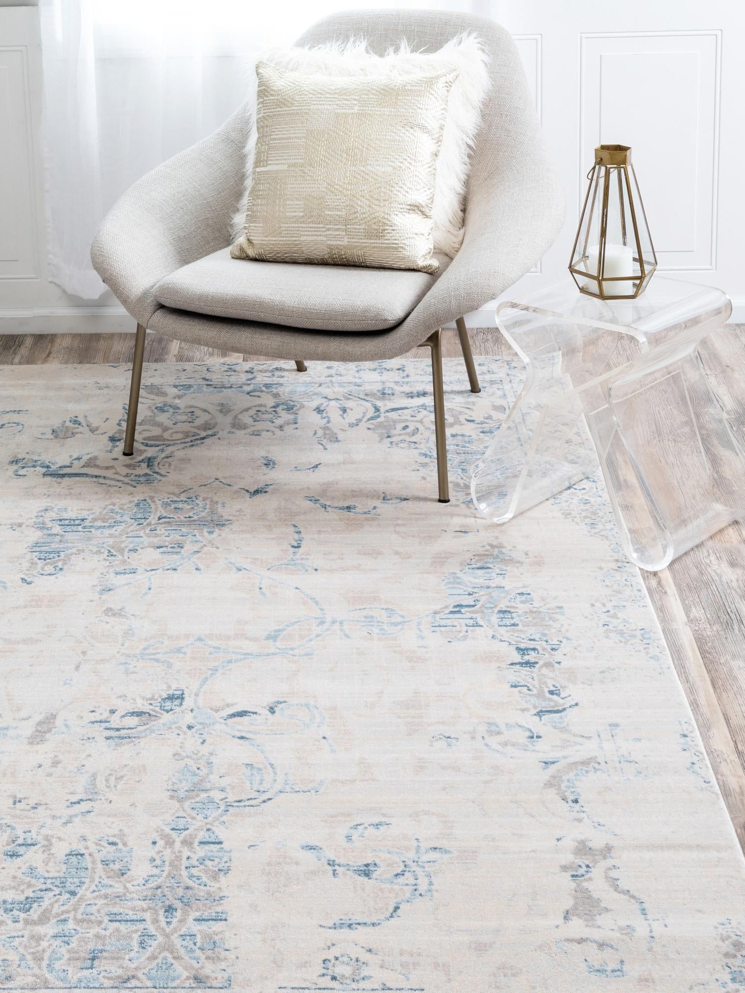 Dark Beige 4' 1 x 6' 1 Paris Rectangle Area Rug