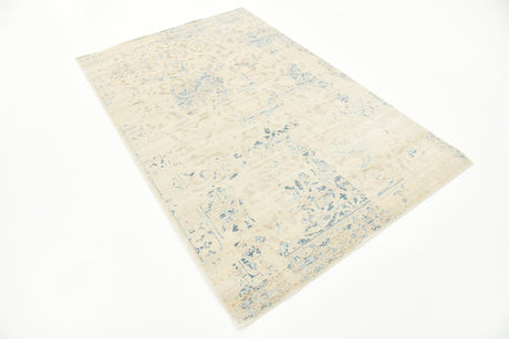 Dark Beige 4' 1 x 6' 1 Paris Rectangle Area Rug Distressed Vintage Style Easy-Clean Carpet for Living Rooms, Kitchen, Bedrooms, Office, Dorms for Sale at Rug Engine