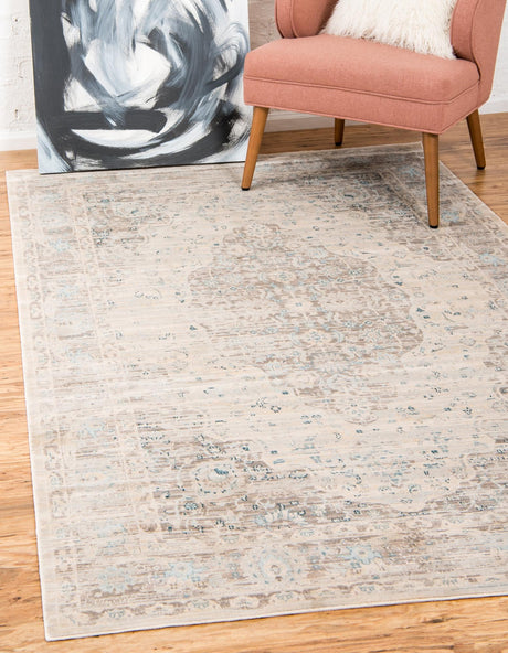 Dark Gray 4' 1 x 6' 1 Paris Rectangle Area Rug