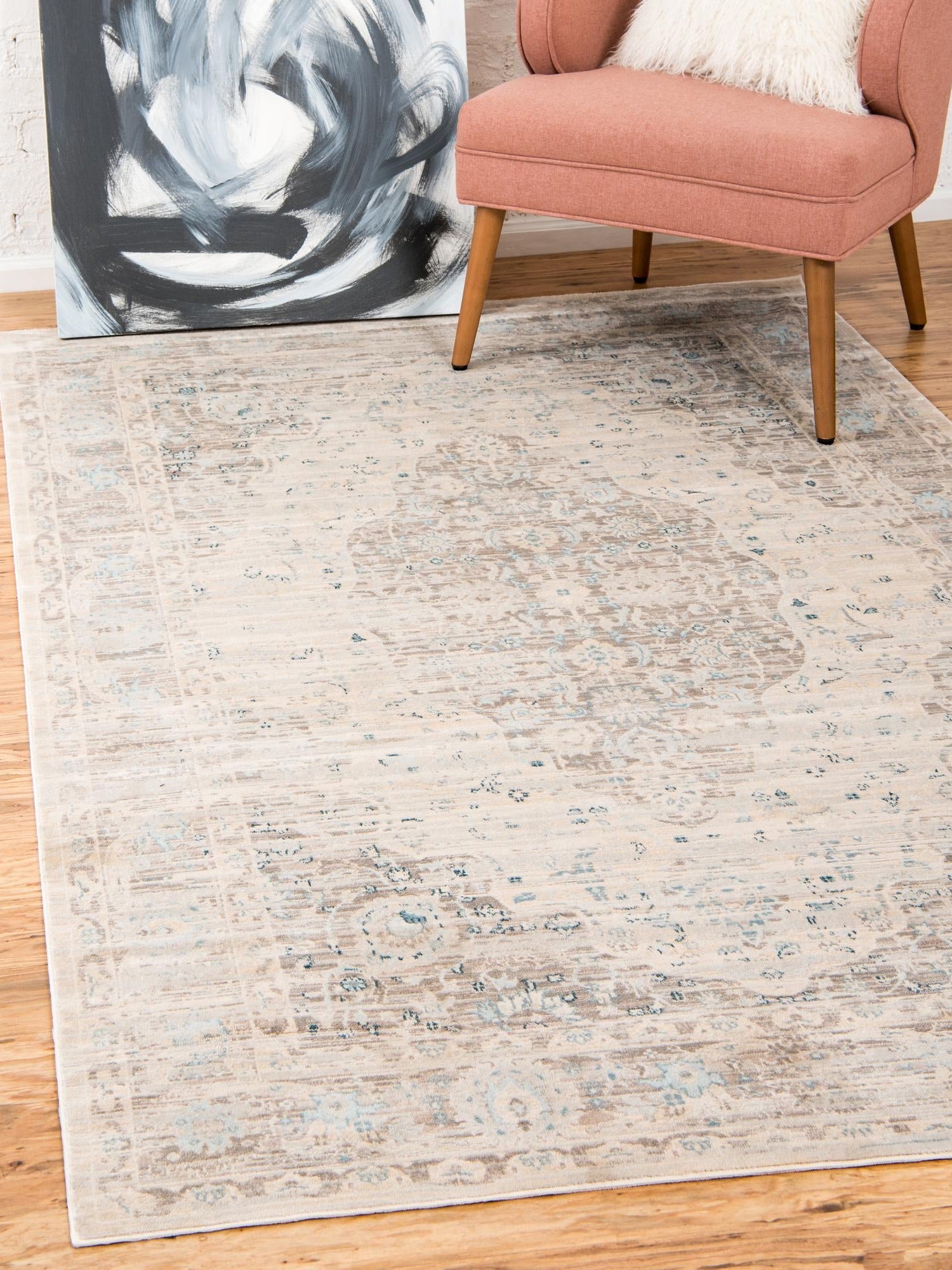 Dark Gray 5' 1 x 8' Paris Rectangle Area Rug