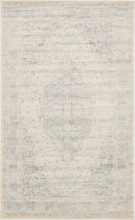 Dark Gray 5' 1 x 8' Paris Rectangle Area Rug Distressed Vintage Style Easy-Clean Carpet for Living Rooms, Kitchen, Bedrooms, Office, Dorms for Sale at Rug Engine