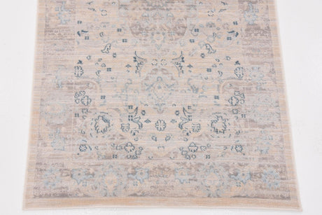 Dark Gray 2' 7 x 10' Paris Runner Area Rug Distressed Vintage Style Easy-Clean Carpet for Living Rooms, Kitchen, Bedrooms, Office, Dorms for Sale at Rug Engine