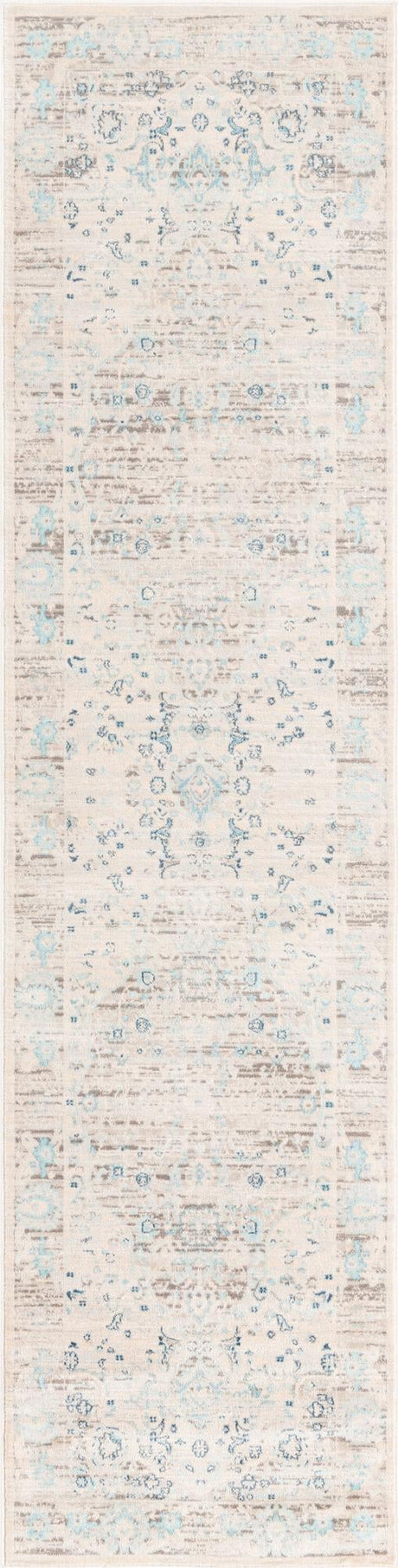 Dark Gray 2' 7 x 10' Paris Runner Area Rug Distressed Vintage Style Easy-Clean Carpet for Living Rooms, Kitchen, Bedrooms, Office, Dorms for Sale at Rug Engine