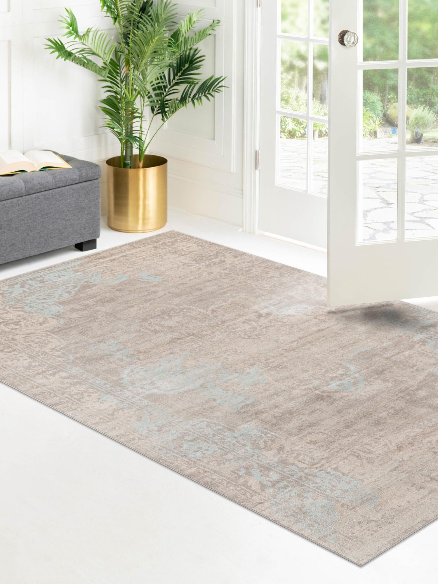 Dark Gray 4' 1 x 6' 1 Paris Rectangle Area Rug