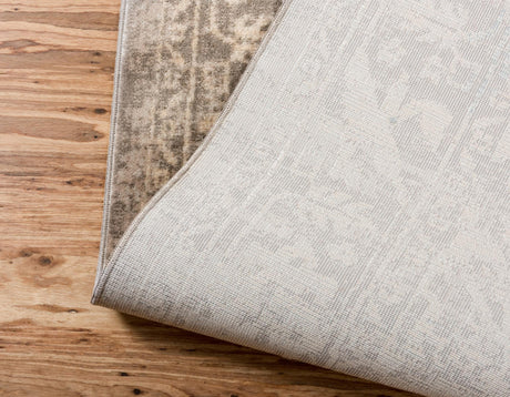 Dark Gray 4' 1 x 6' 1 Paris Rectangle Area Rug Distressed Vintage Style Easy-Clean Carpet for Living Rooms, Kitchen, Bedrooms, Office, Dorms for Sale at Rug Engine