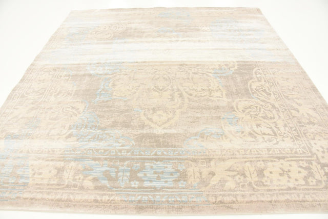 Dark Gray 8' x 8' Paris Square Area Rug