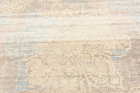 Dark Gray 8' x 8' Paris Square Area Rug Distressed Vintage Style Easy-Clean Carpet for Living Rooms, Kitchen, Bedrooms, Office, Dorms for Sale at Rug Engine