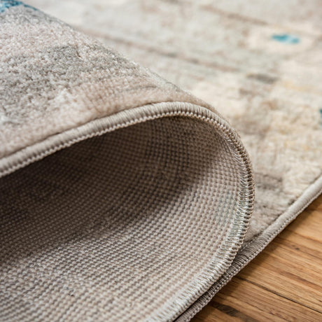 Dark Gray 8' x 8' Paris Square Area Rug Distressed Vintage Style Easy-Clean Carpet for Living Rooms, Kitchen, Bedrooms, Office, Dorms for Sale at Rug Engine