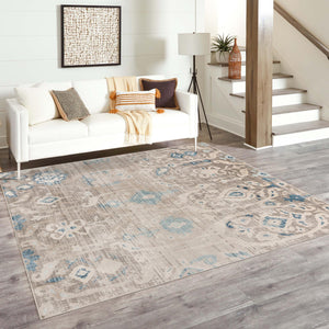 Dark Gray 8' x 8' Paris Square Area Rug