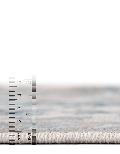 Dark Gray 4' 1 x 6' 1 Paris Rectangle Area Rug Distressed Vintage Style Easy-Clean Carpet for Living Rooms, Kitchen, Bedrooms, Office, Dorms for Sale at Rug Engine