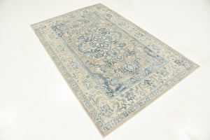 Dark Gray 4' 1 x 6' 1 Paris Rectangle Area Rug