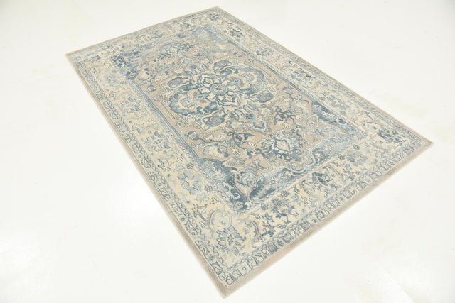 Dark Gray 4' 1 x 6' 1 Paris Rectangle Area Rug