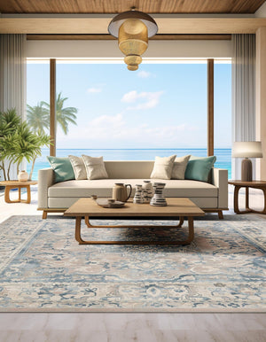 Dark Gray 8' x 8' Paris Square Area Rug