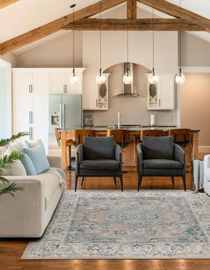 Dark Gray 8' x 8' Paris Square Area Rug