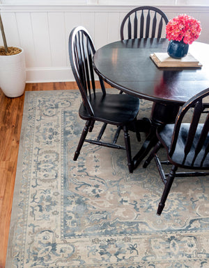 Dark Gray 8' x 8' Paris Square Area Rug