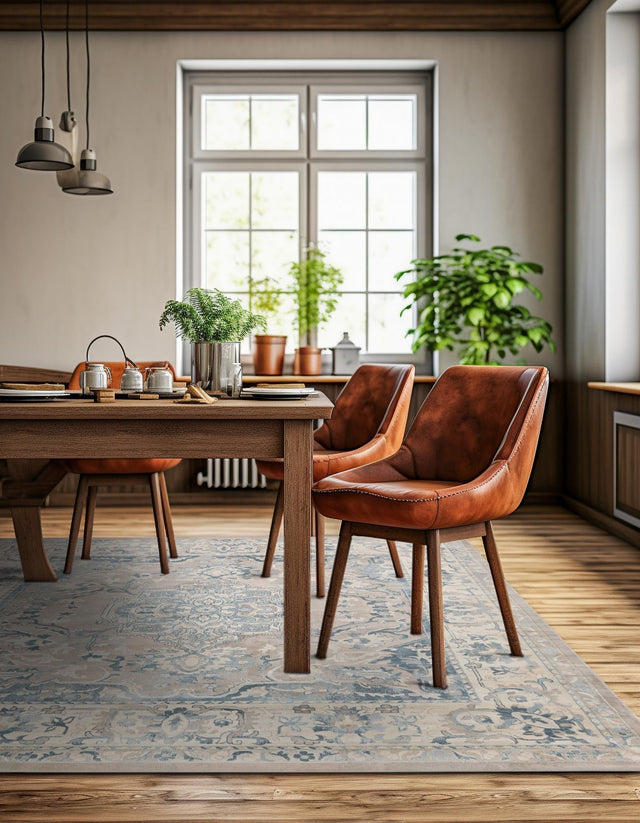 Dark Gray 8' x 8' Paris Square Area Rug