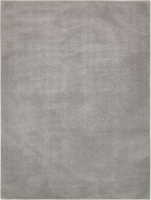Light Gray 9' x 12' 2 Studio Solid Shag Rectangle Area Rug Thick Soft Touch Fluffy & Plush Shaggy Pile