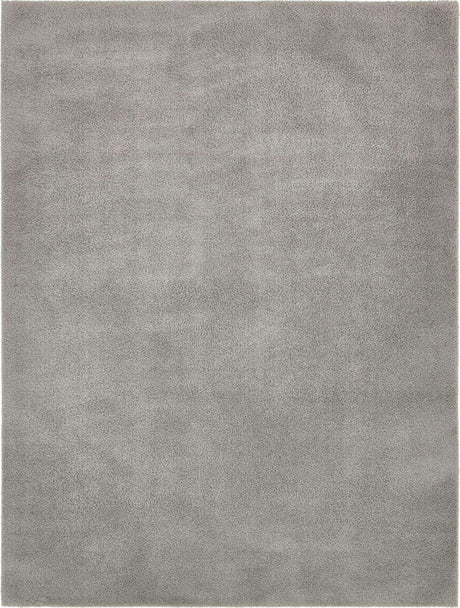 Light Gray 9' x 12' 2 Studio Solid Shag Rectangle Area Rug Thick Soft Touch Fluffy & Plush Shaggy Pile