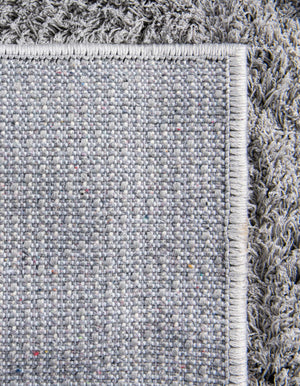 Light Gray 5' 1 x 8' Studio Solid Shag Rectangle Area Rug Thick Soft Touch Fluffy & Plush Shaggy Pile