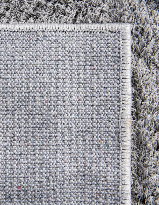 Light Gray 5' 1 x 8' Studio Solid Shag Rectangle Area Rug Thick Soft Touch Fluffy & Plush Shaggy Pile