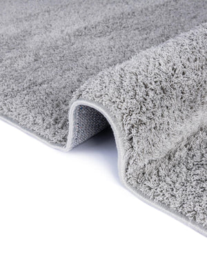 Light Gray 5' 1 x 8' Studio Solid Shag Rectangle Area Rug Thick Soft Touch Fluffy & Plush Shaggy Pile
