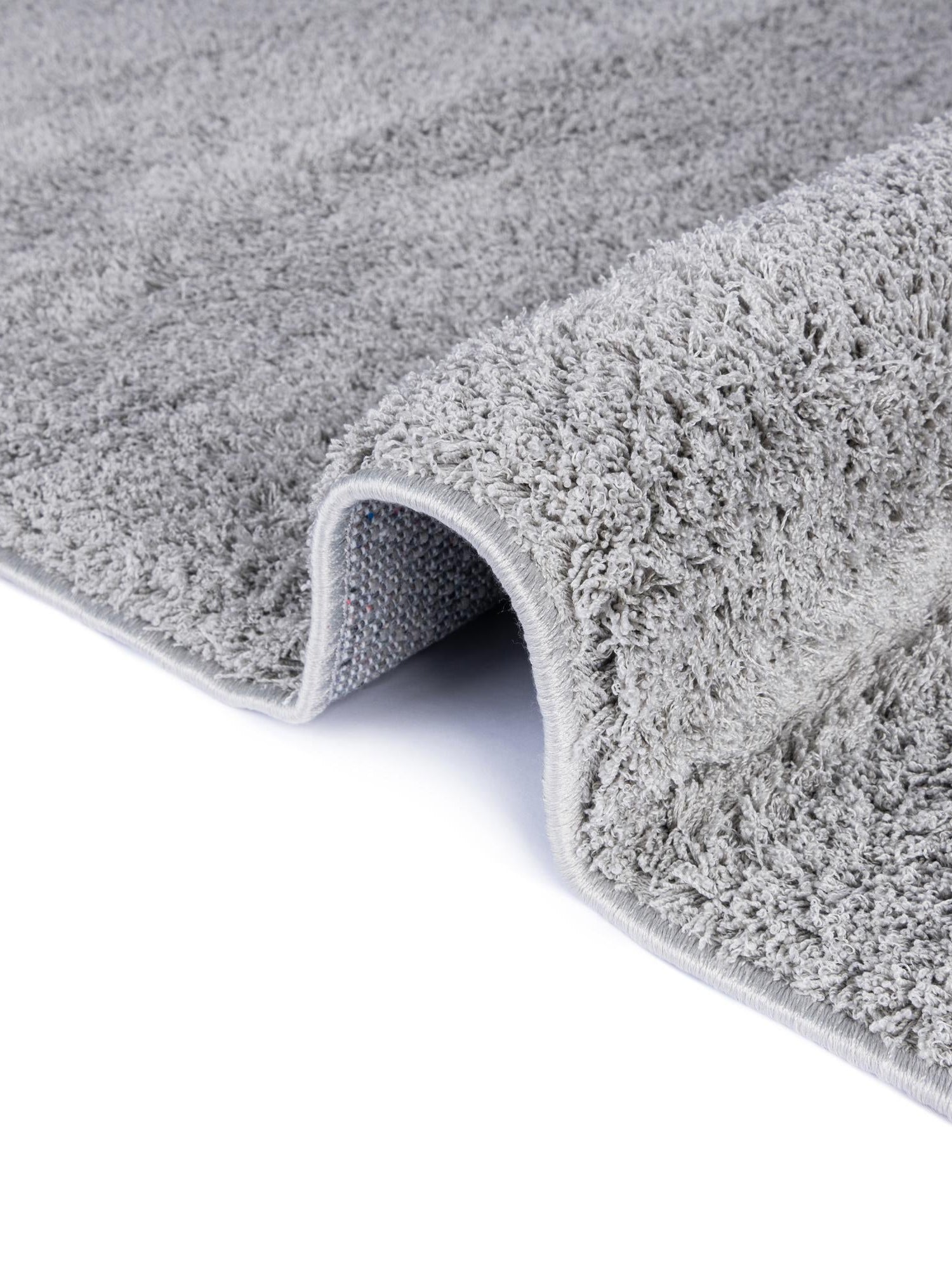 Light Gray 4' 1 x 6' 1 Studio Solid Shag Rectangle Area Rug Thick Soft Touch Fluffy & Plush Shaggy Pile Single Color Durable Carpet for Minimalist Decor for Sale at Rug Engine