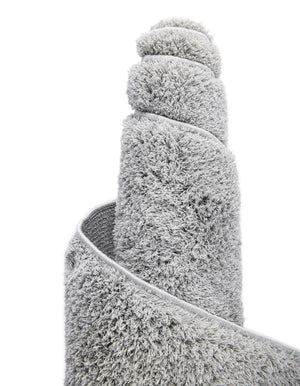 Light Gray 5' 1 x 8' Studio Solid Shag Rectangle Area Rug Thick Soft Touch Fluffy & Plush Shaggy Pile