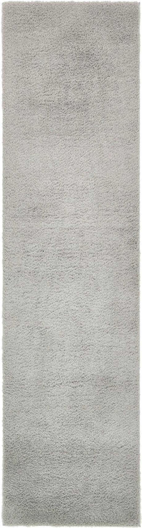 Light Gray 2' 7 x 10' Studio Solid Shag Runner Area Rug Thick Soft Touch Fluffy & Plush Shaggy Pile
