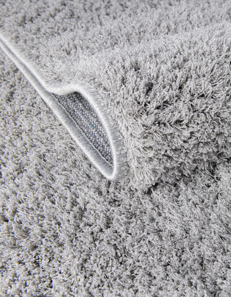 Light Gray 2' 7 x 10' Studio Solid Shag Runner Area Rug Thick Soft Touch Fluffy & Plush Shaggy Pile Single Color Durable Carpet for Minimalist Decor for Sale at Rug Engine