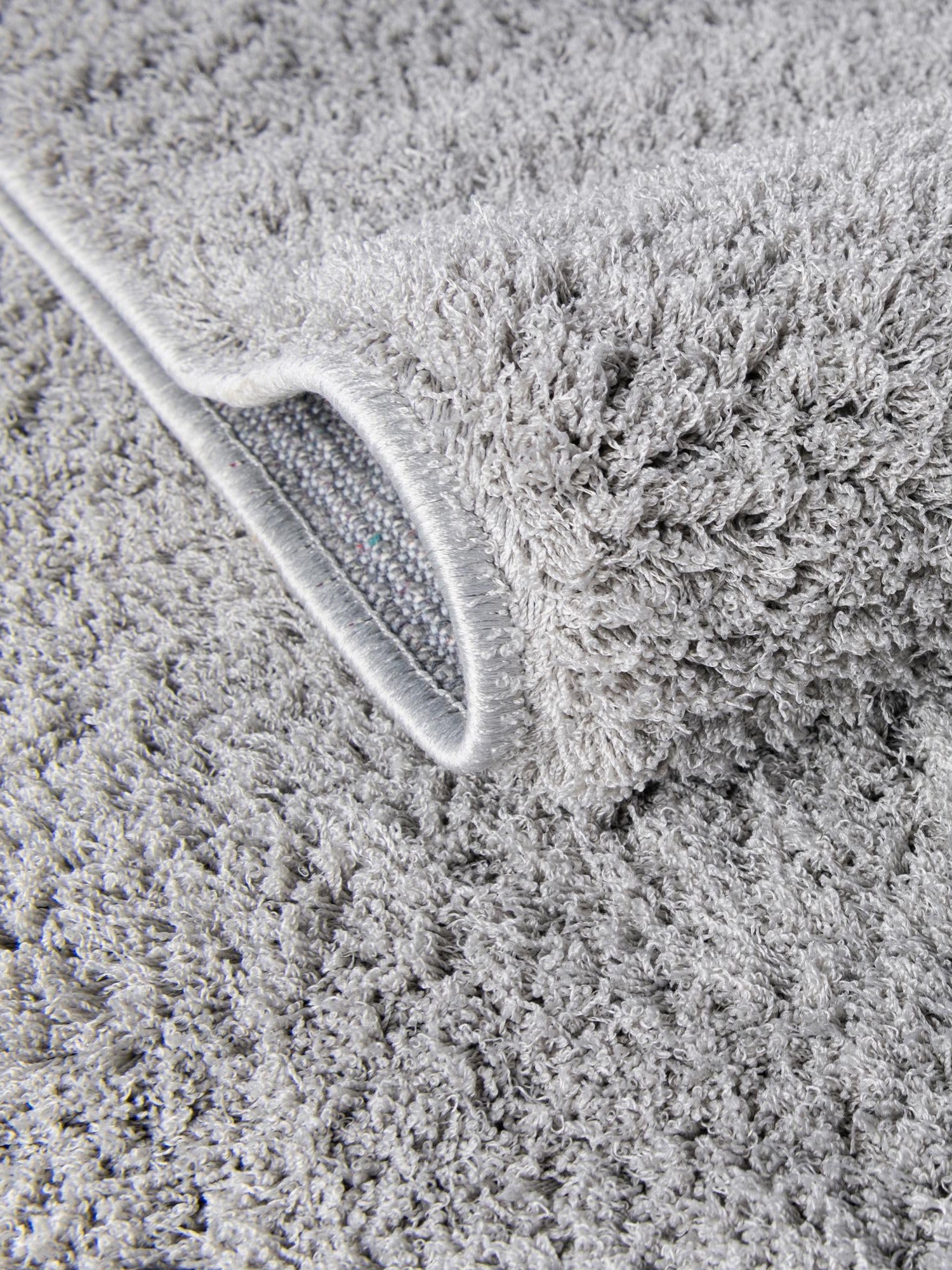 Light Gray 2' x 6' 9 Studio Solid Shag Runner Area Rug Thick Soft Touch Fluffy & Plush Shaggy Pile Single Color Durable Carpet for Minimalist Decor for Sale at Rug Engine
