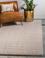 Taupe 4' 1 x 6' 1 Studio Solid Shag Rectangle Area Rug Thick Soft Touch Fluffy & Plush Shaggy Pile