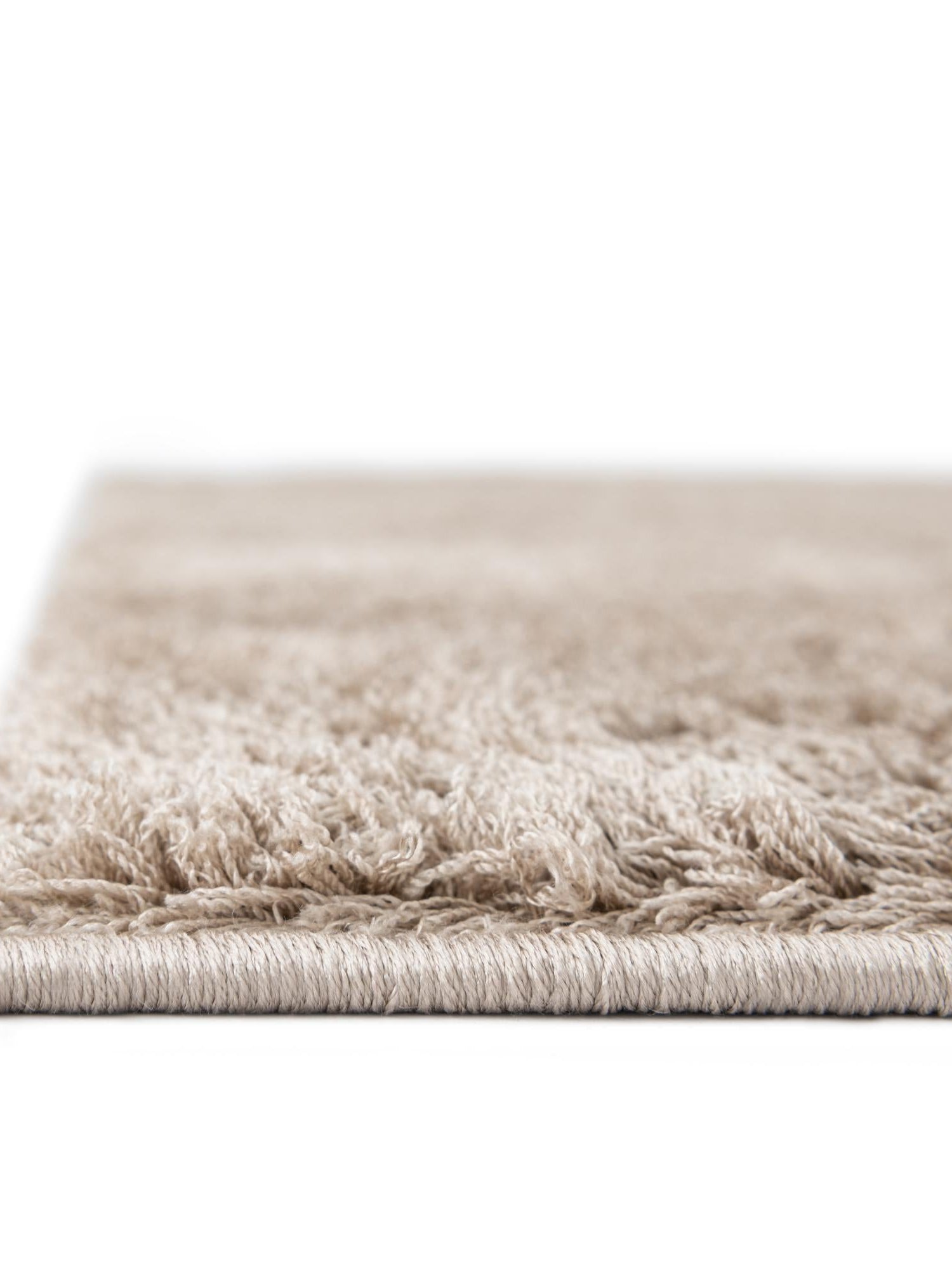 Taupe 5' 1 x 8' Studio Solid Shag Rectangle Area Rug Thick Soft Touch Fluffy & Plush Shaggy Pile Single Color Durable Carpet for Minimalist Decor for Sale at Rug Engine