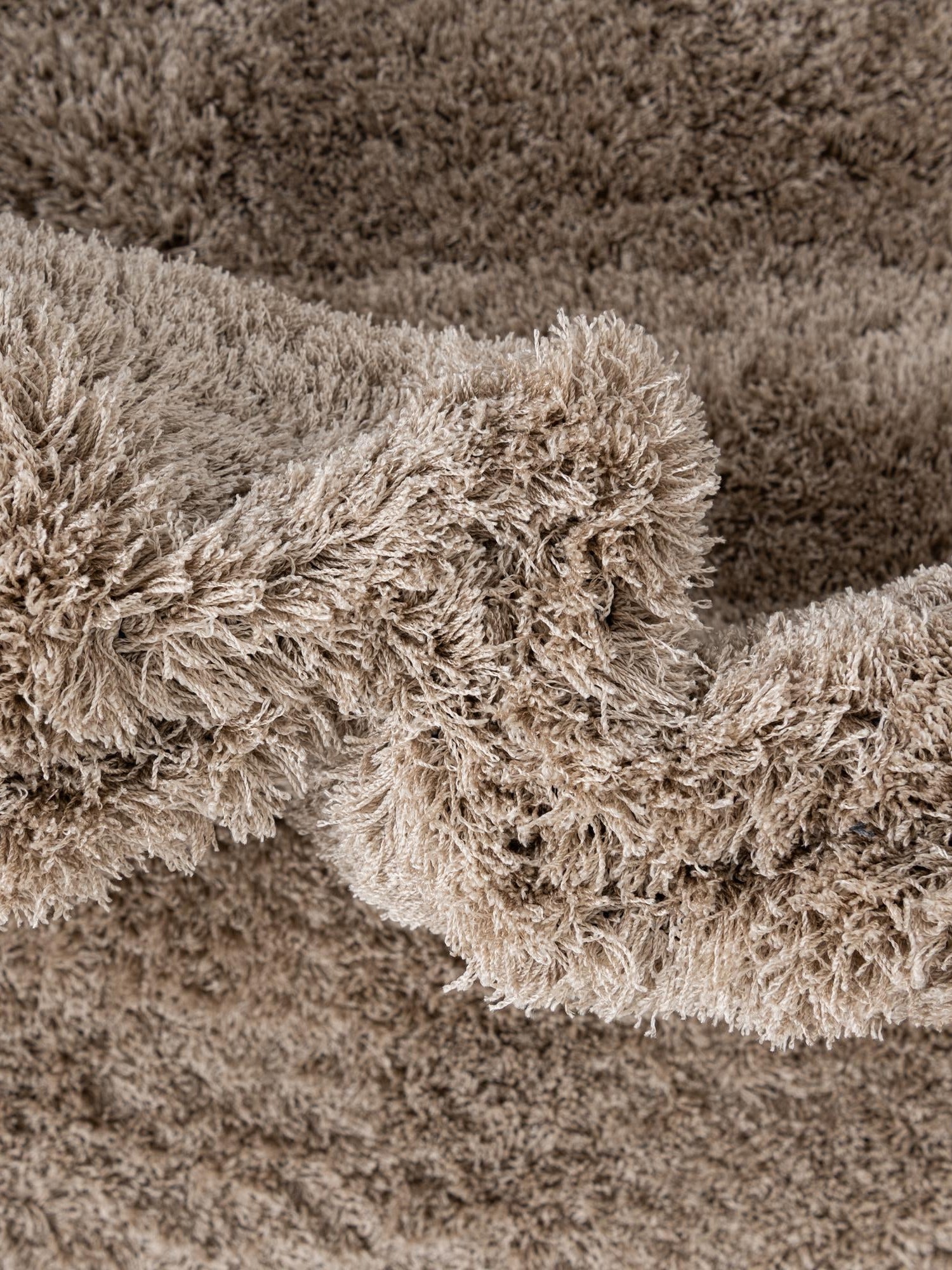 Taupe 9' x 12' 2 Studio Solid Shag Rectangle Area Rug Thick Soft Touch Fluffy & Plush Shaggy Pile Single Color Durable Carpet for Minimalist Decor for Sale at Rug Engine