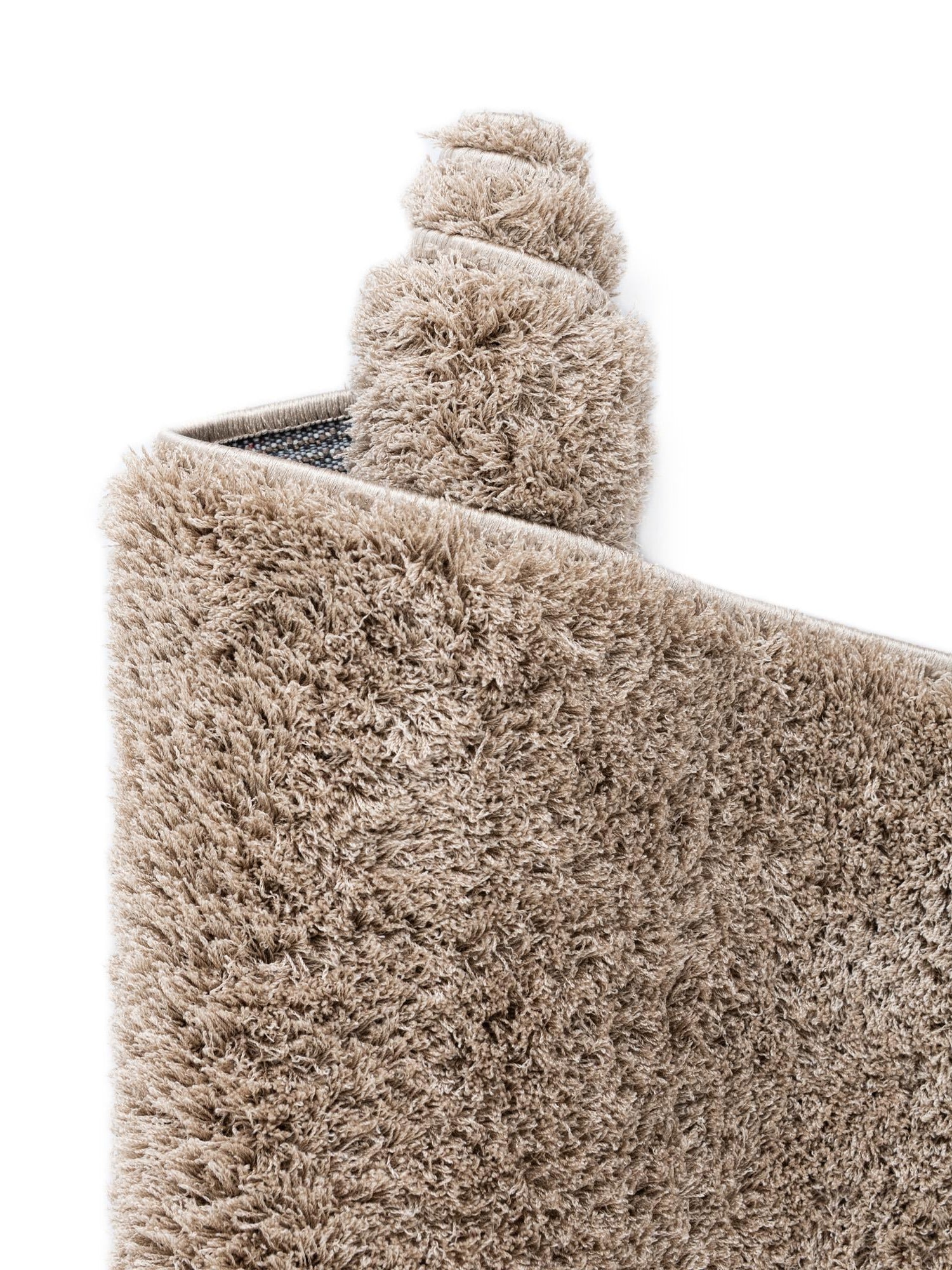 Taupe 9' x 12' 2 Studio Solid Shag Rectangle Area Rug Thick Soft Touch Fluffy & Plush Shaggy Pile Single Color Durable Carpet for Minimalist Decor for Sale at Rug Engine