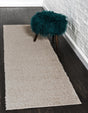Taupe 3' x 10' Studio Solid Shag Runner Rug