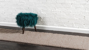 Taupe 2' x 6' 9 Studio Solid Shag Runner Area Rug Thick Soft Touch Fluffy & Plush Shaggy Pile