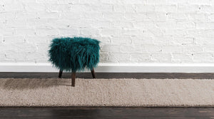 Taupe 2' x 6' 9 Studio Solid Shag Runner Area Rug Thick Soft Touch Fluffy & Plush Shaggy Pile