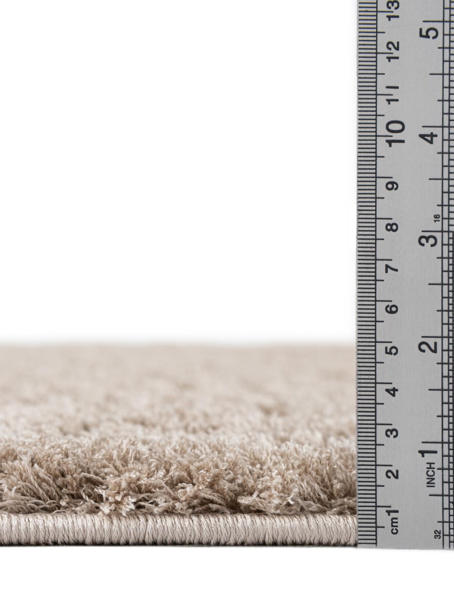Taupe 2' x 6' 9 Studio Solid Shag Runner Area Rug Thick Soft Touch Fluffy & Plush Shaggy Pile Single Color Durable Carpet for Minimalist Decor for Sale at Rug Engine