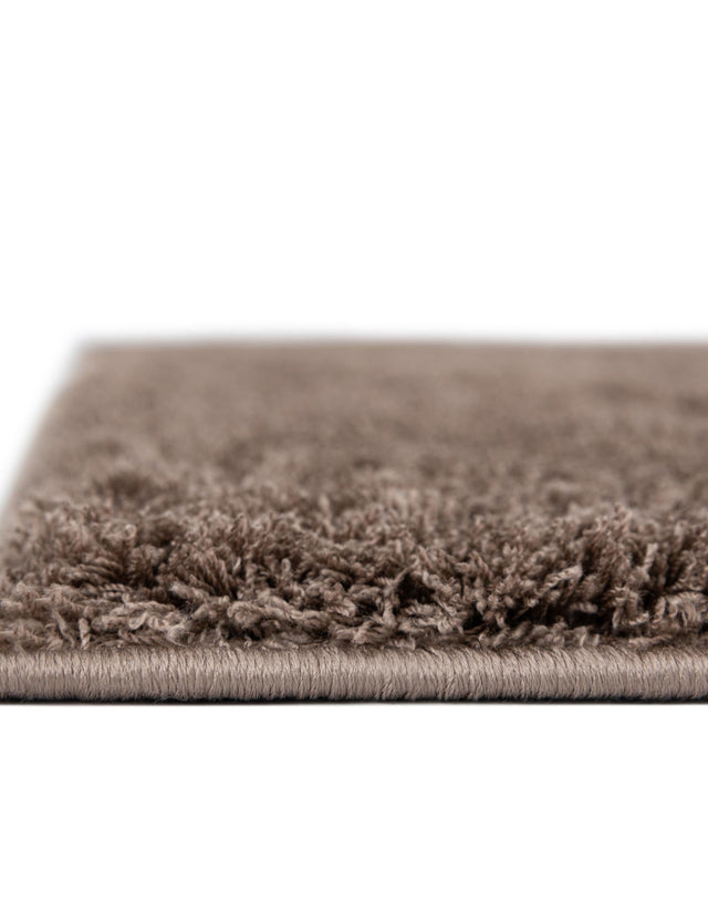 Brown 8' x 10' Studio Solid Shag Rectangle Rug