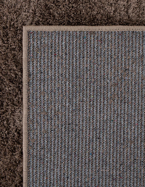 Brown 9' x 12' 2 Studio Solid Shag Rectangle Area Rug Thick Soft Touch Fluffy & Plush Shaggy Pile