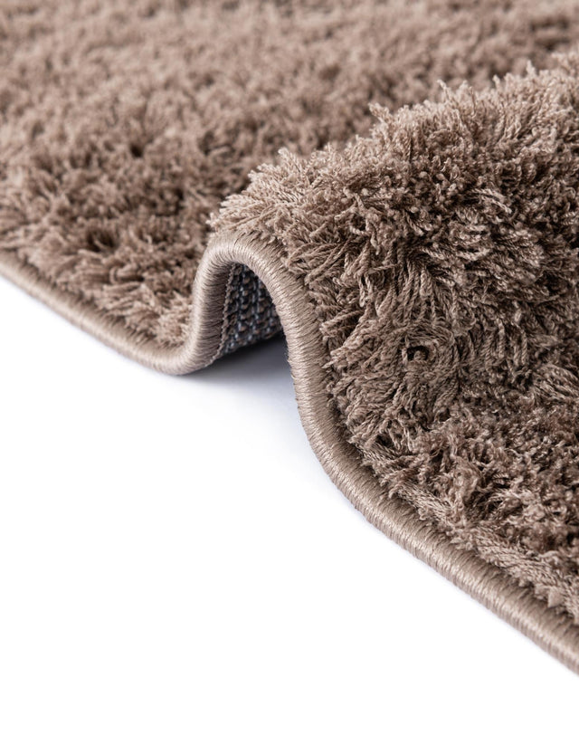Brown 9' x 12' 2 Studio Solid Shag Rectangle Area Rug Thick Soft Touch Fluffy & Plush Shaggy Pile